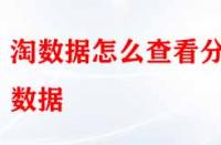 淘寶數(shù)據(jù)怎么查看分析？
