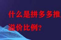 什么是拼多多推廣溢價(jià)比例？