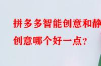 拼多多智能創(chuàng)意和靜態(tài)創(chuàng)意哪個好一點？